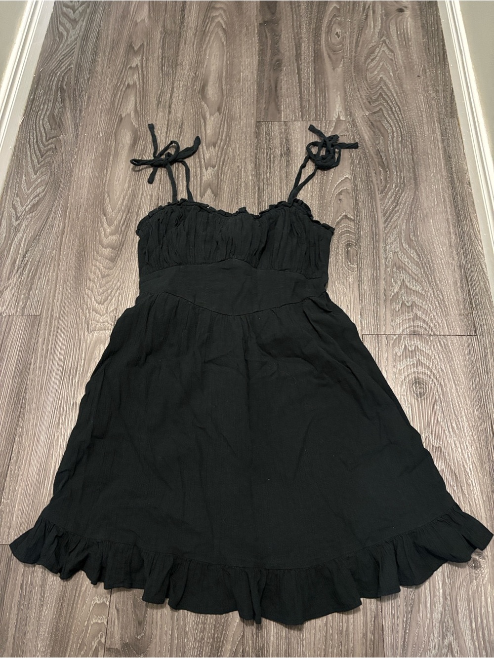Aerie Black Mini Sundress Size Small Like New
